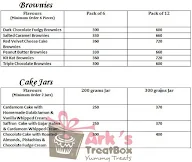 Ark's Treat Box menu 1