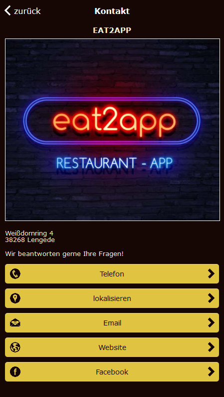eat2app Screen 2