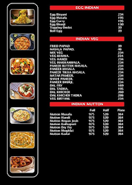 Shahi Darbar menu 1