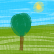 Painting - Lonely Tree 1.0 Icon