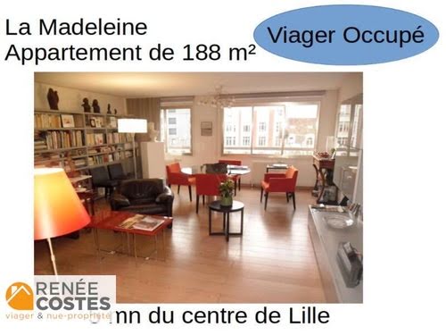 Vente viager 6 pièces 188 m² à La Madeleine (59110), 242 700 €