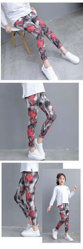 Title 7, Girls modal cropped leggings, outerwear pants,...