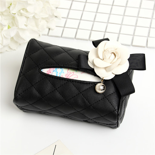 Title 4, Camellia Car Sun Visor Tissue Box Seat Back Nap...