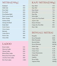 Bangla Sweet N Spice menu 1