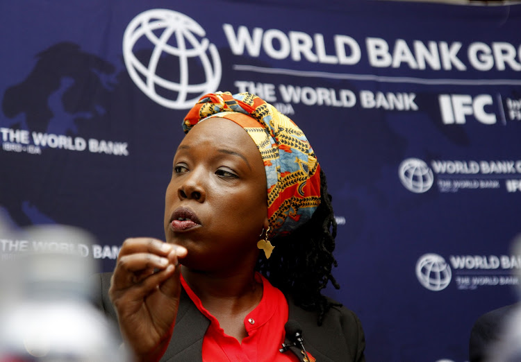 Development Economist Anzetse Were during the launch of The World Bank Kenya Economic update in Nairobi on April 9,2019.