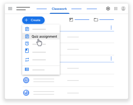 difference between assignment and quiz assignment in google classroom