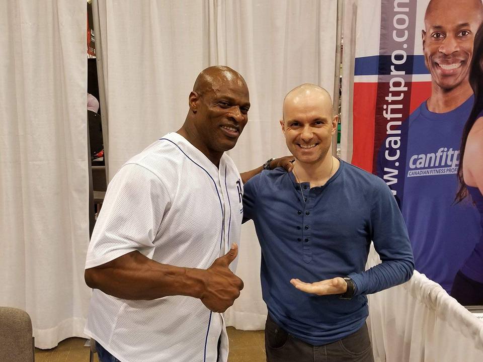 Dr. Carl Juneau with Ronnie Coleman