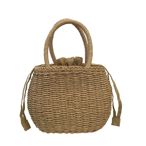 Title 1, Fashionable and simple grass and rattan hand-wo...