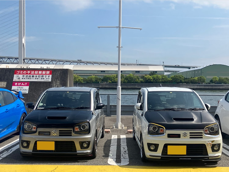 アルトワークスのいつもイイネ&コメントありがとうございます🙇‍♂️・ドライブ・オフ会に関するカスタム事例の投稿画像3枚目