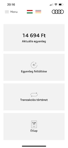 Screenshot Audi Hungaria Gastro