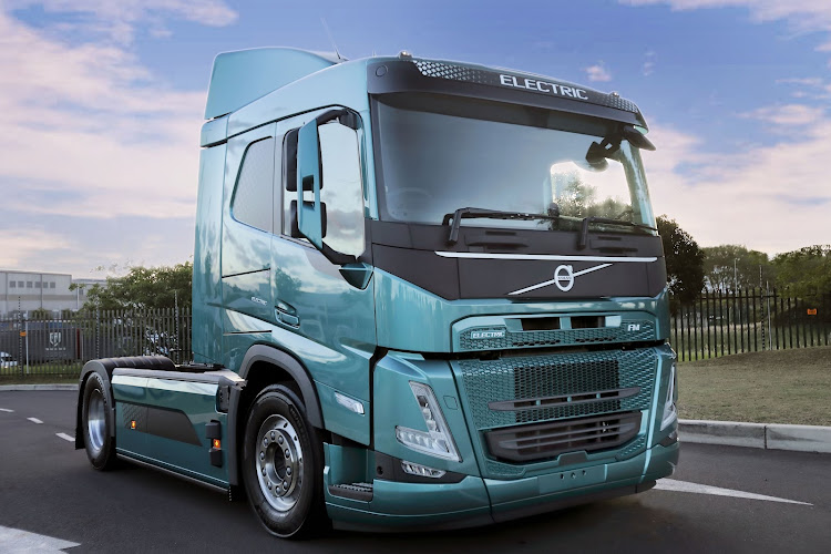 The battery electric Volvo FM truck tested on SA roads between Durban and Johannesburg.