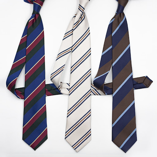 Title 11, Classic Contrast Color Twill Tie for Men Busine...