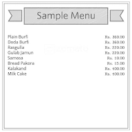 Yadav Dairy menu 1