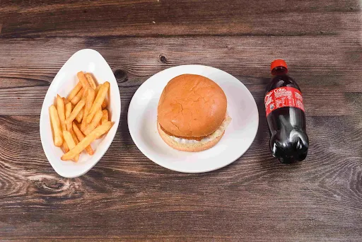 Junior Non Veg Burger With French Fries [Serves 1]