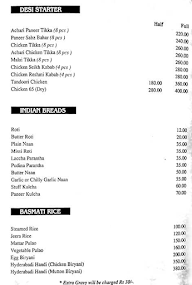 Bawarchi menu 4