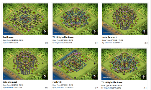 X MOD Coc Base Layouts