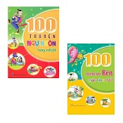 Sách: Combo 2 Cuốn 100 Truyện Hay Rèn Đức Tính Tốt + 100 Truyện Ngụ Ngôn - Minh Long