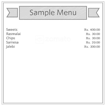 Jodhpur Sweets & Corner menu 