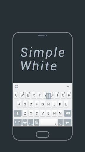 Simple White Keyboard Theme