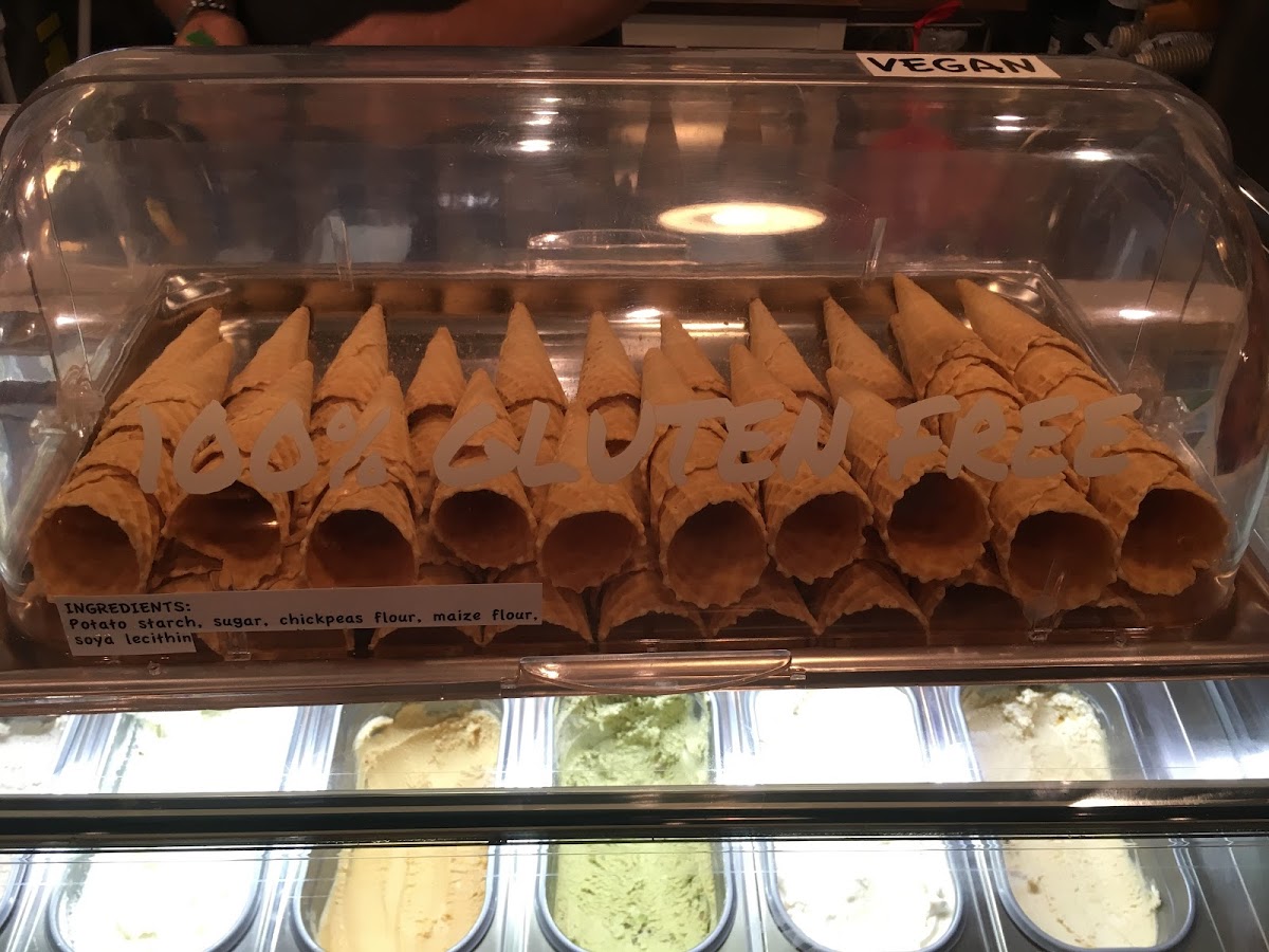 Waffle cones!