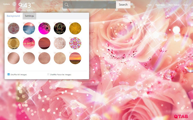 Rose Gold Wallpapers New Tab Theme