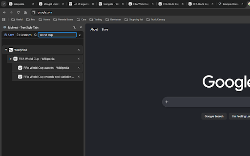TabNest - Tree Style Tabs screenshot 2