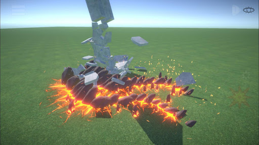 Screenshot Sandbox destruction simulation