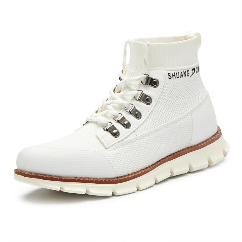 Heren Casual Schoenen Licht en Ademend Brits Model Halfhoog Comfortabel Mode Perfect voor Dagelijks Gebruik
