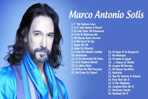 Musica Marco Antonio Solis Canciones