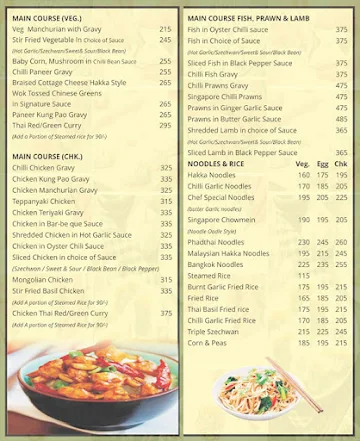 Noodle oodle menu 