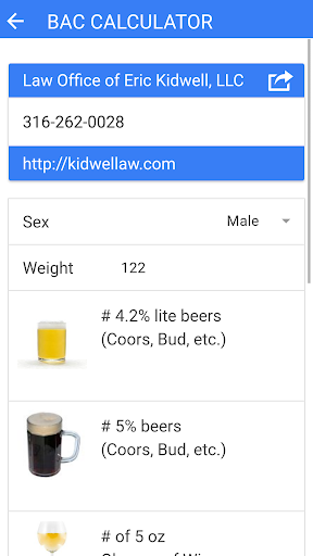 DUI bac tester