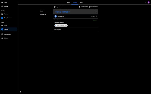 Google Classroom Dark Mode