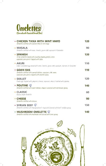 Saucer Cafe menu 