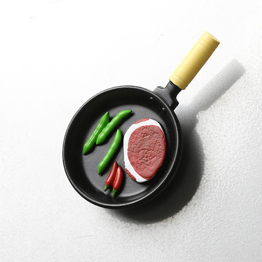 Title 2, Simulation Frying Pan Refrigerator Magnets Magn...