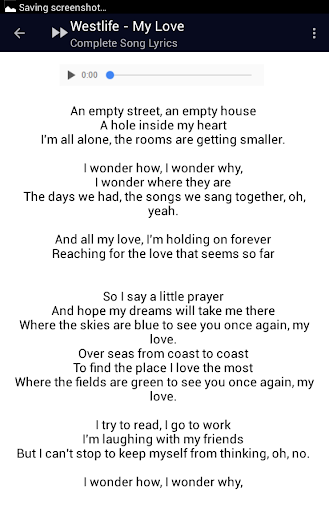 Download Westlife My Love Song Lyrics Google Play softwares ...