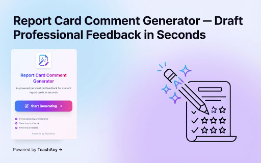 AI Report Card Comment Generator screenshot 1