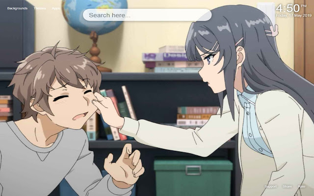 Seishun Buta Yarou วอลเปเปอร์และธีม