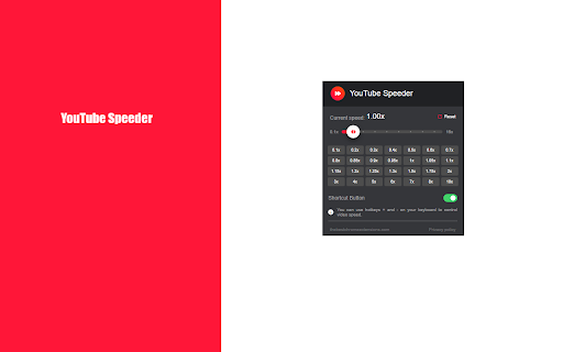 YouTube Speeder: adjust playback speed Preview 1