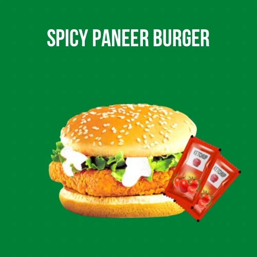 Spicy Paneer Burger