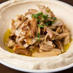 Hummus with Chicken Shawarma