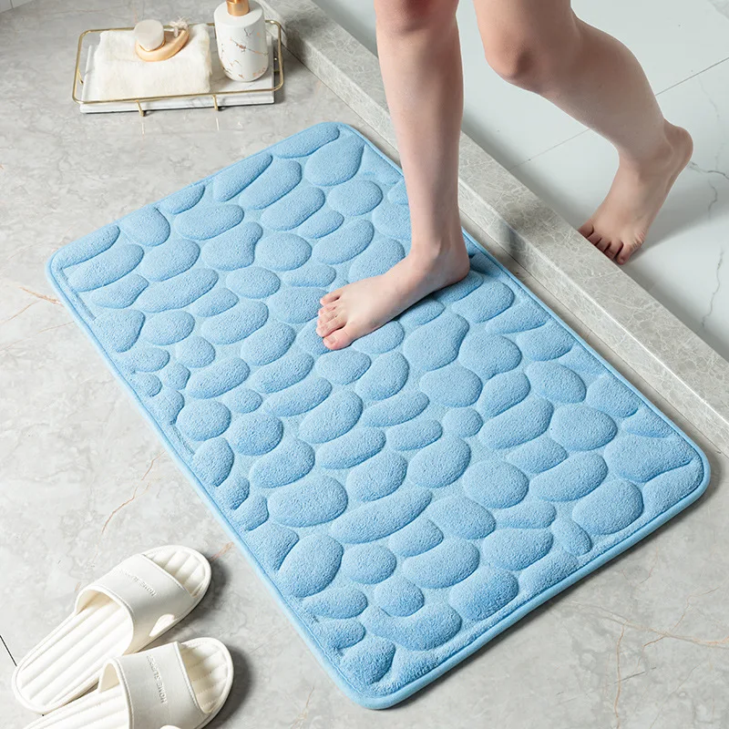 Title 7, Tappeto da bagno in pietra Pebble, antiscivolo,...