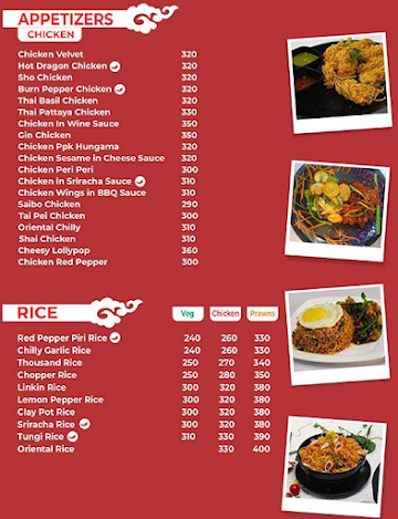 Cantonese Chinese Cuisine menu 