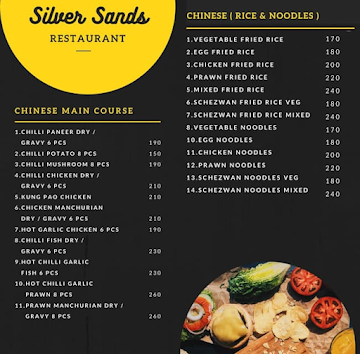Silver Sands Restaurant Cum Bar menu 