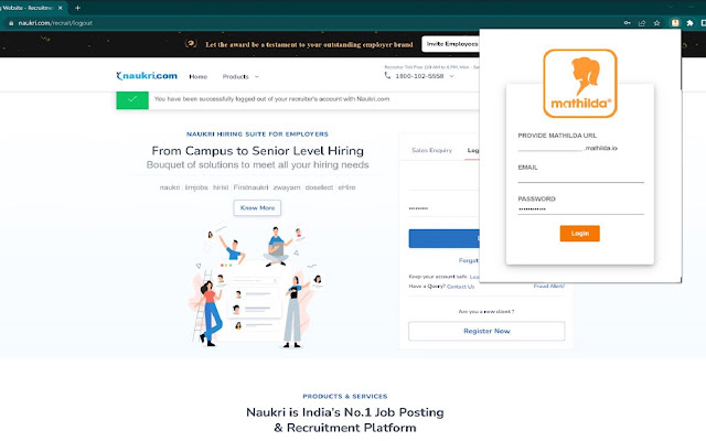 Mathilda Parser for Naukri chrome extension