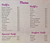 Kuremal Mahavir Prasad Kulfi Wale - Kuremal Kulfi menu 2