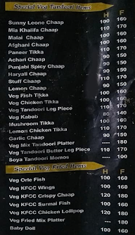 Veerji Malai Chaap Wale menu 1