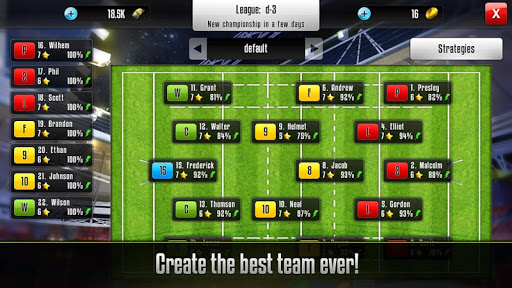 Screenshot Rugby Manager