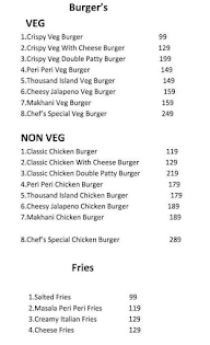 First Class Pizza Burger menu 2