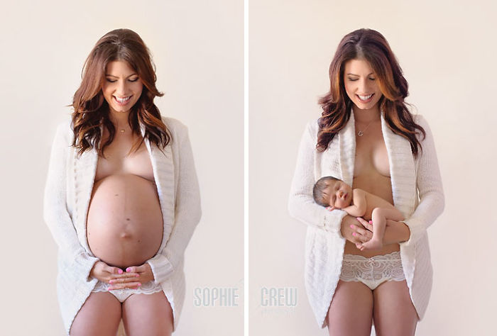 Lovely Photos Of Before And After Pregnancy