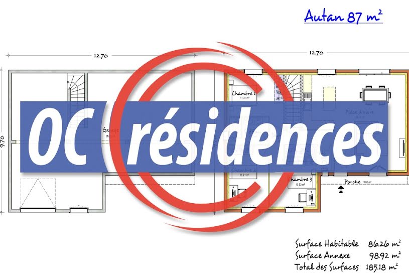  Vente Terrain + Maison - Terrain : 768m² - Maison : 87m² à Pompertuzat (31450) 